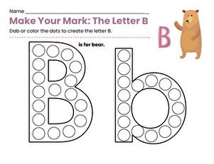 Make Your Mark: The Letter B