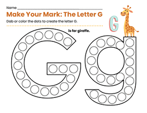 Make Your Mark: The Letter G