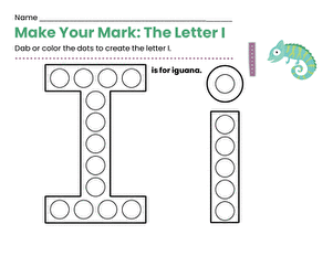Make Your Mark: The Letter I