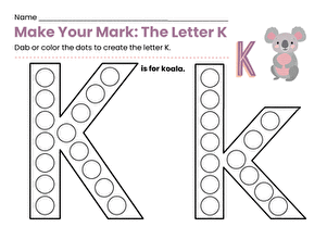 Make Your Mark: The Letter K