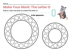 Make Your Mark: The Letter O