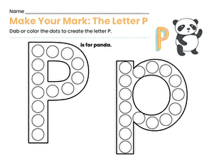Make Your Mark: The Letter P