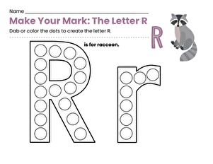Make Your Mark: The Letter R