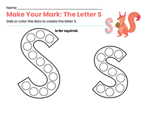 Make Your Mark: The Letter S