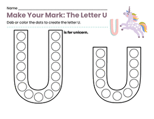 Make Your Mark: The Letter U