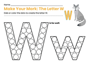 Make Your Mark: The Letter W