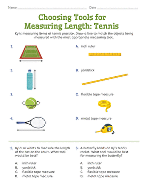 Choosing Tools for Measuring Length: Tennis