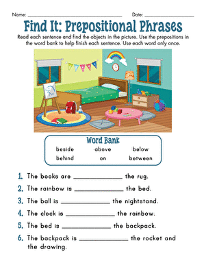 Find It: Prepositional Phrases