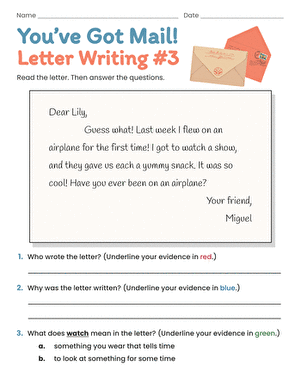 You’ve Got Mail! Letter Writing #3