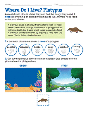 Where Do I Live? Platypus