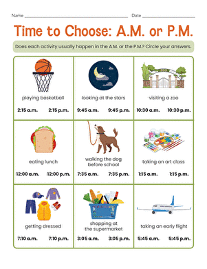 Time to Choose: A.M. or P.M.