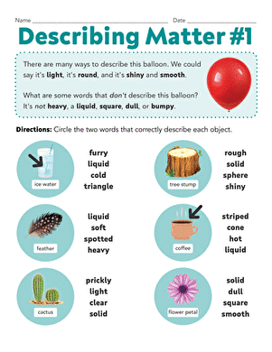 Describing Matter #1