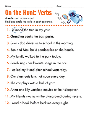 On the Hunt: Verbs