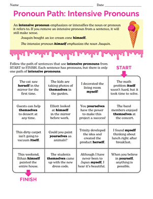 Pronoun Path: Intensive Pronouns