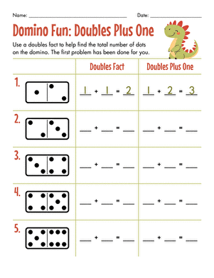 Domino Fun: Doubles Plus One