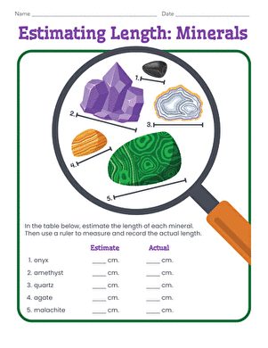 Estimating Length: Minerals