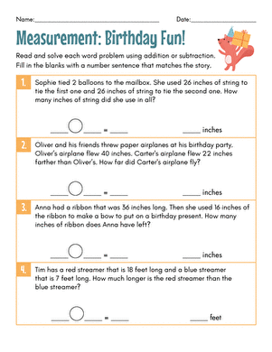 Measurement: Birthday Fun