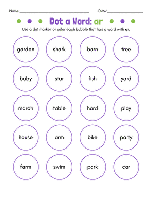 Dot a Word: ar