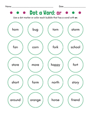 Dot a Word: or