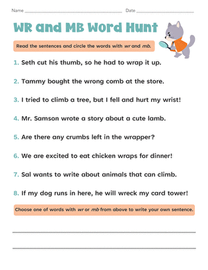 WR and MB Word Hunt