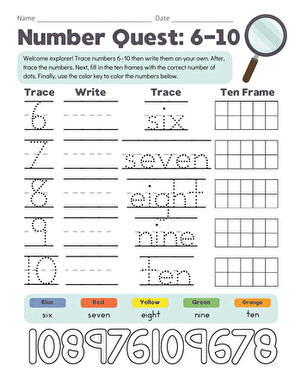 Number Quest: 6–10