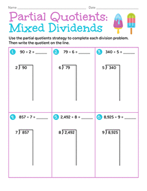 Partial Quotients: Mixed Dividends