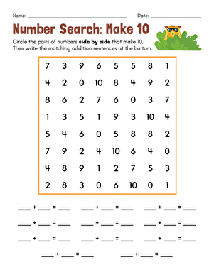 Number Search: Make 10