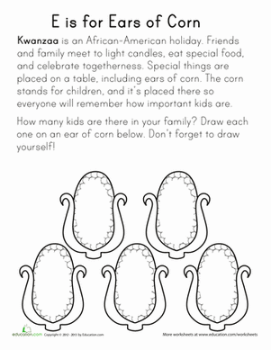 E is for Ears of Corn