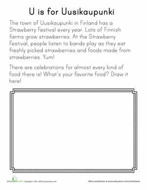 U is for Uusikaupunki
