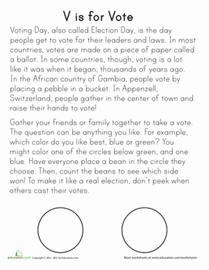 V is for Vote