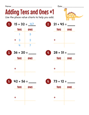 Adding Tens and Ones #1
