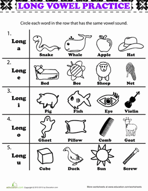 Long Vowel Practice