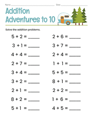 Addition Adventures to 10