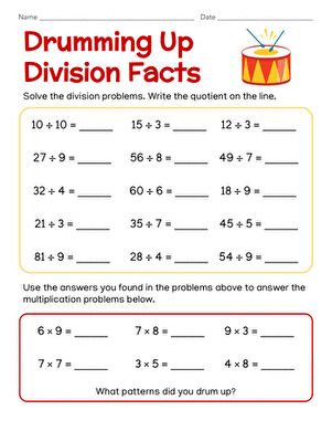 Drumming Up Division Facts