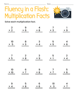 Fluency in a Flash: Multiplication Facts