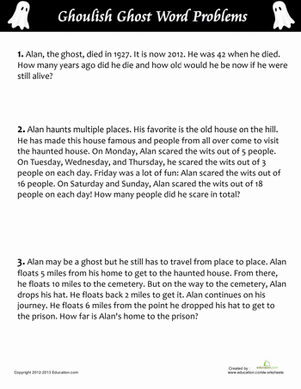 Spooky Story Problems