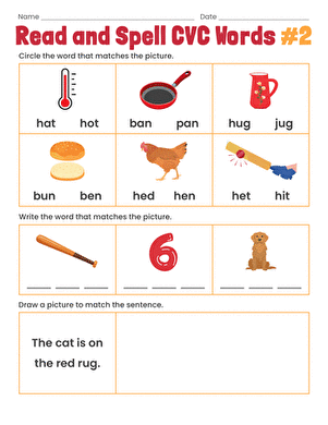 Read and Spell CVC Words #2