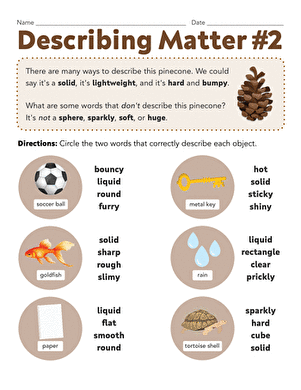 Describing Matter #2