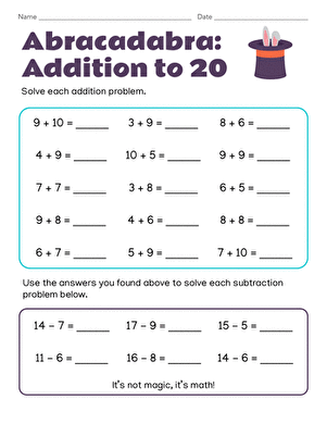 Abracadabra: Addition to 20