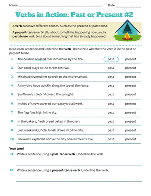 Verbs in Action: Past or Present #2
