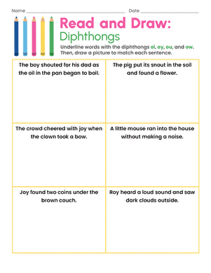 Read and Draw: Diphthongs