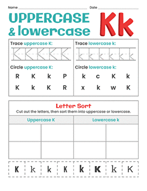 Uppercase and Lowercase Letters: Kk