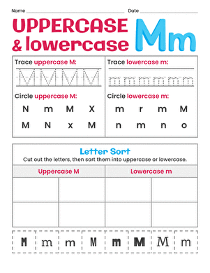 Uppercase and Lowercase Letters: Mm