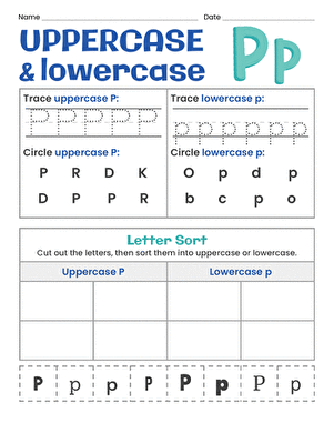 Uppercase and Lowercase Letters: Pp