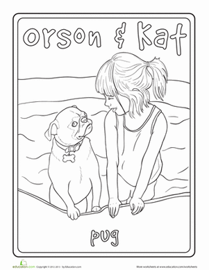 Color Your Mutt: Orson and Kat