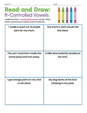 Read and Draw: R-Controlled Vowels