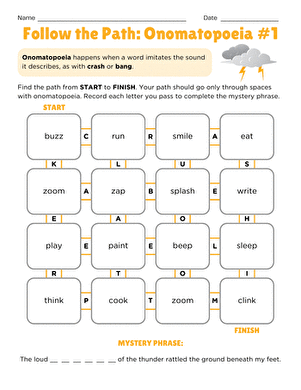 Follow the Path: Onomatopoeia #1