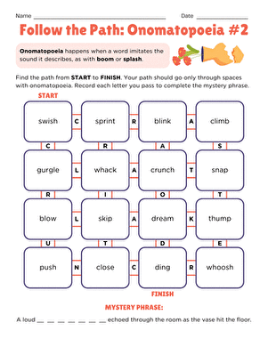 Follow the Path: Onomatopoeia #2