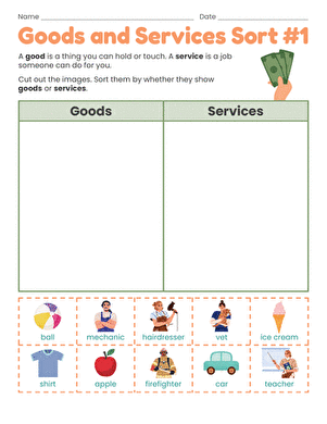 Goods and Services Sort #1