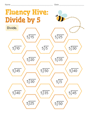 Fluency Hive: Divide by 5